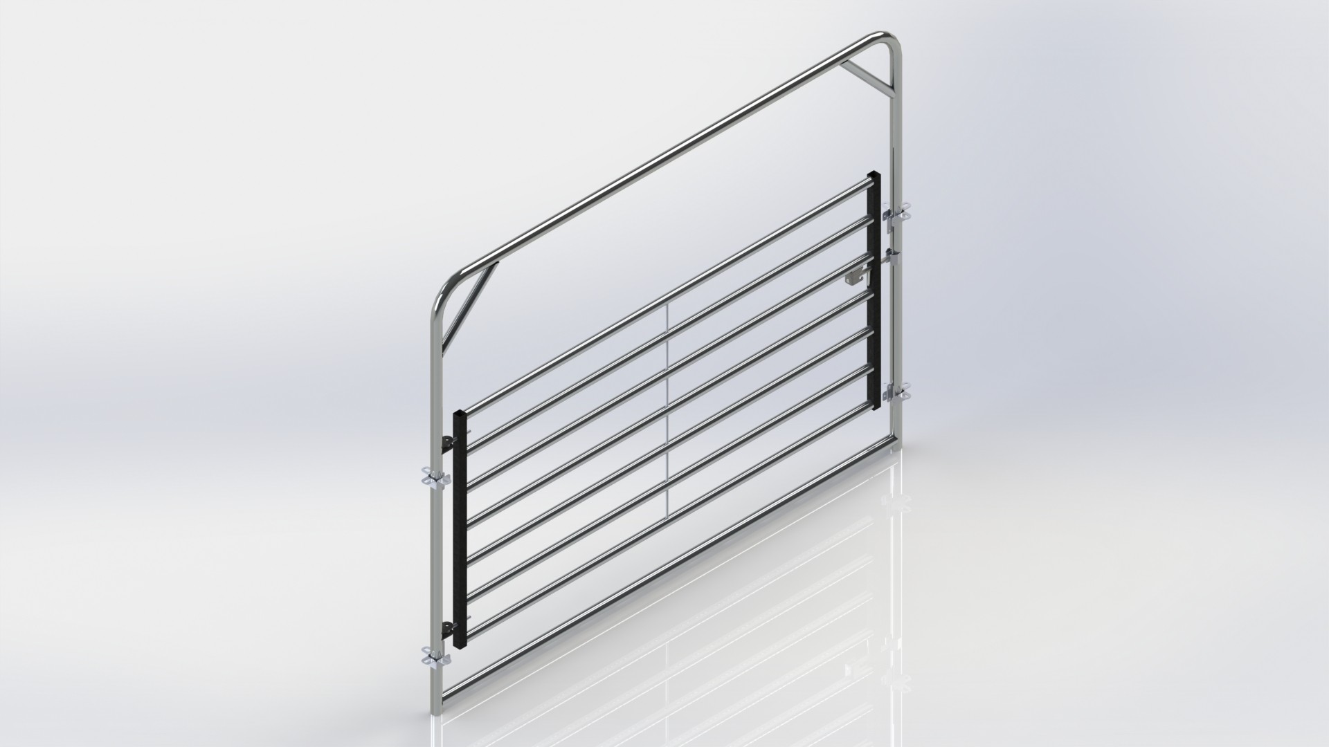 Marco con puerta para el modelo A651.GEC. L=3,080M H=2,530M